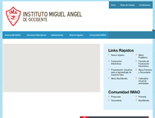 Tablet Screenshot of imaoccidente.edu.mx